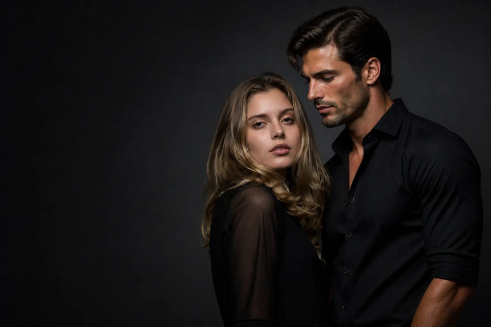 Couple sharing an intimate, confident moment — Feel Ready sexual health care